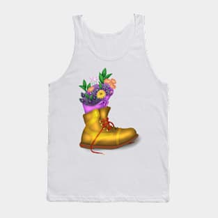 Flowers in a shoe Tank Top